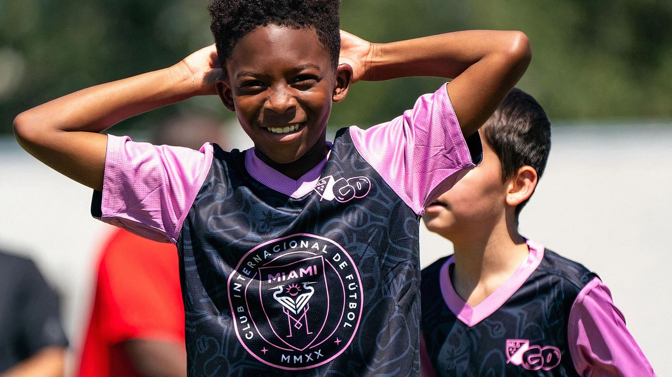 MLS GO players at the Nassau County program